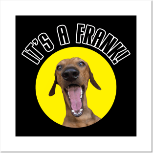 It's A Frank! (Red Dachshund Version) Posters and Art